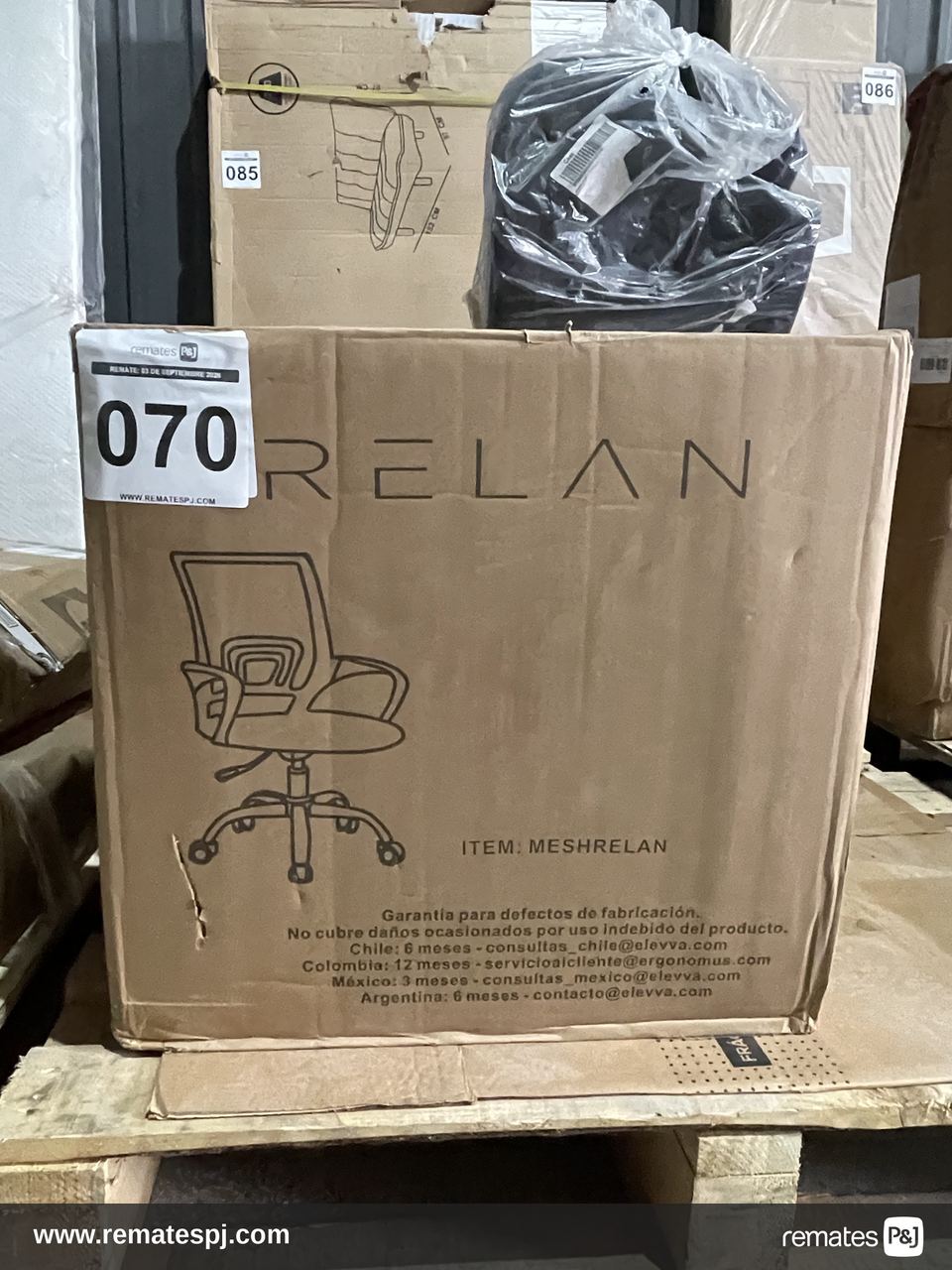 Silla de Oficina Mesh Relan Ergonómica Ejecutiva Giratoria