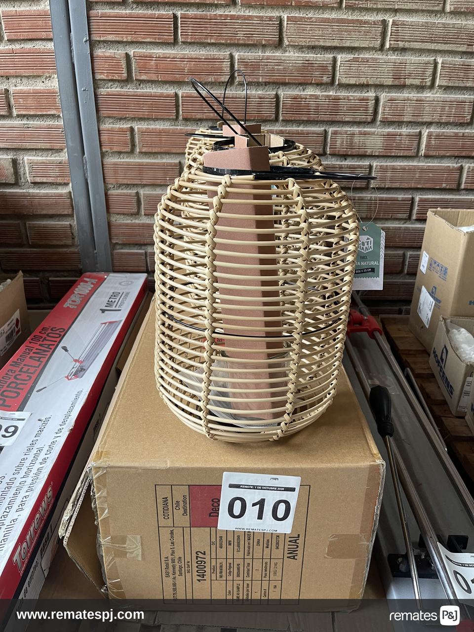 Faroles fibra natural 26x35 cm Cotidiana