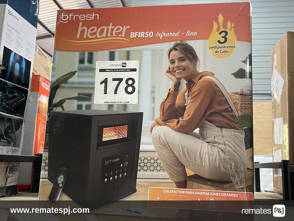 Estufa Infrarroja 1500W con Temporizador y control remoto