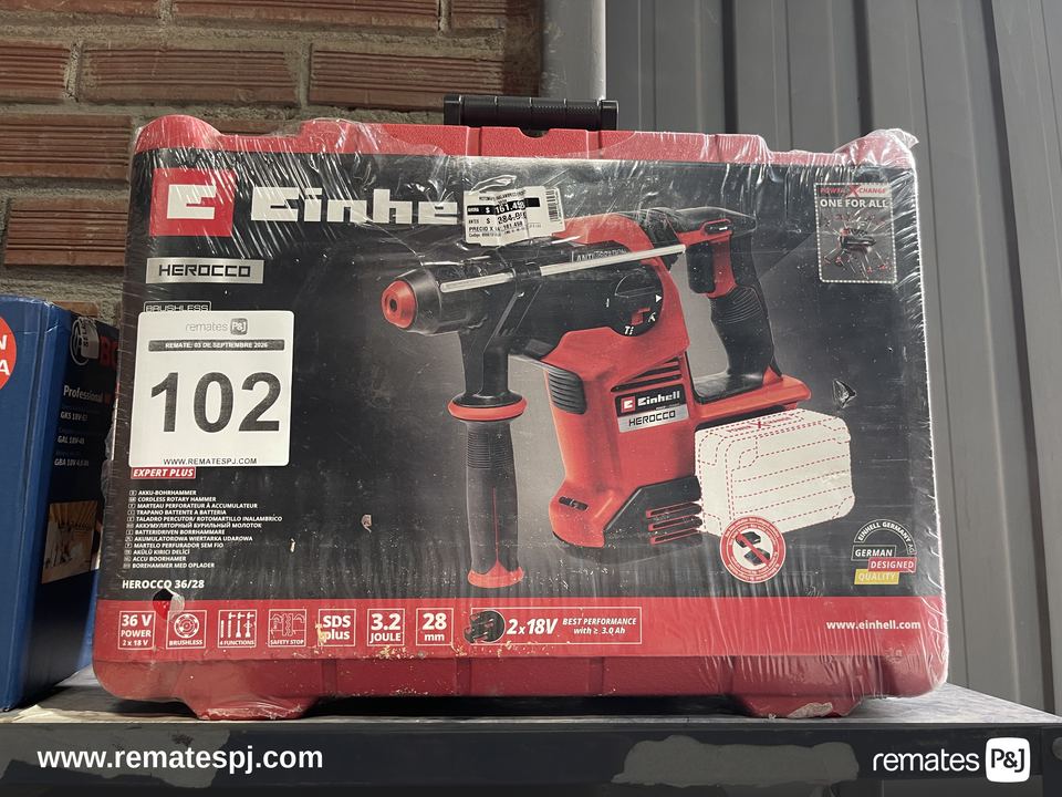 Rotomartillo Electroneumático Einhell Expert Plus Herocco 36/28 Inalámbrico Rojo
