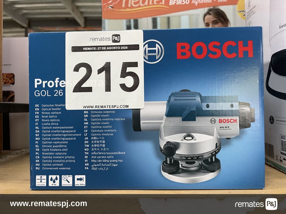 Nivel Láser Óptico Bosch Gol 26 D Zoom De Hasta 26x