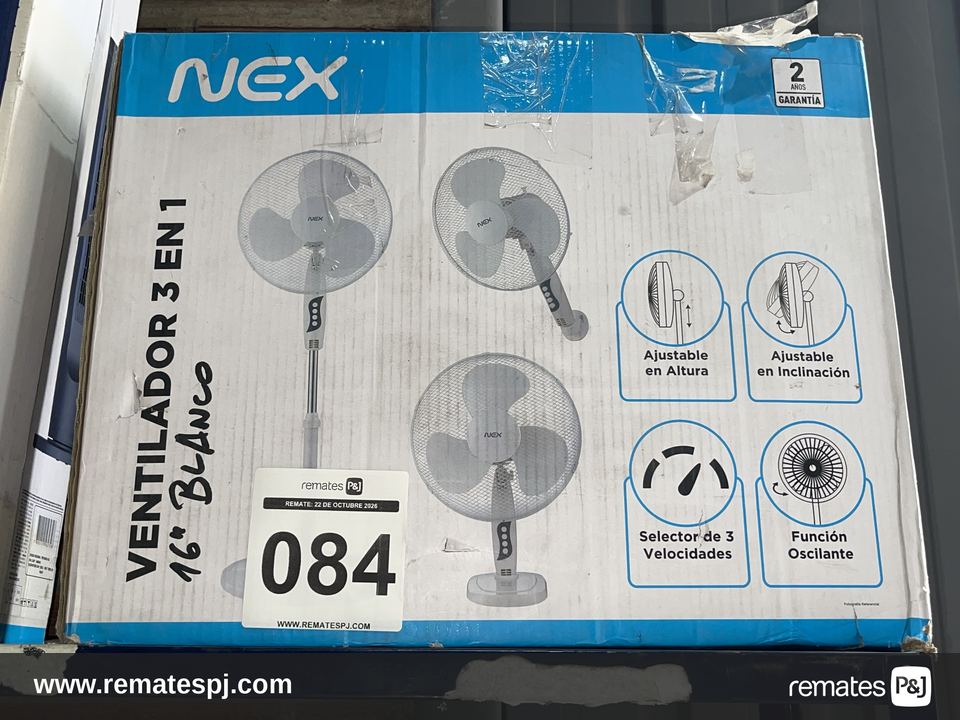 Ventilador 16" Blanco 3 en 1 NEX