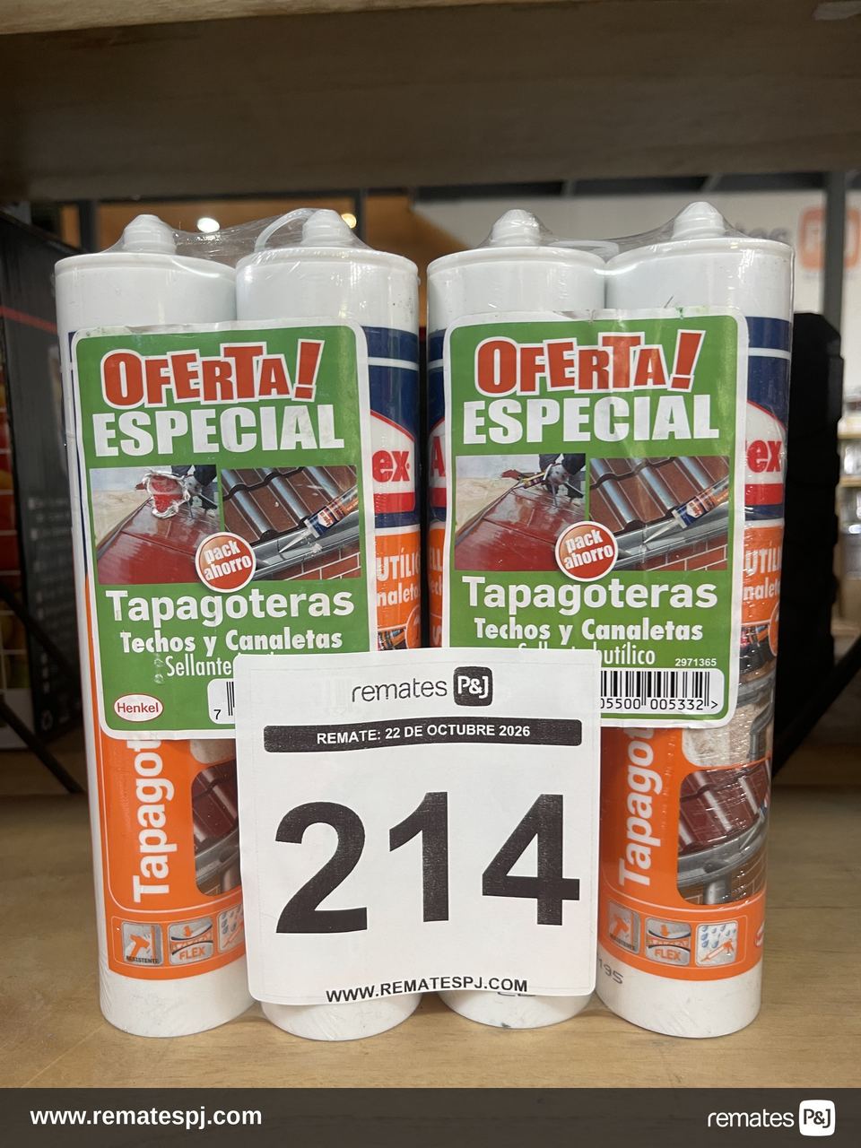 Silicona Tapagoteras Sellador Butílico Pack x 2