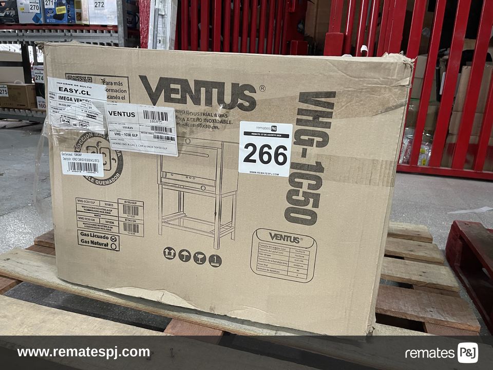 HORNO 1 CAM INOX IND 50X50 N4 GL VENTUS
