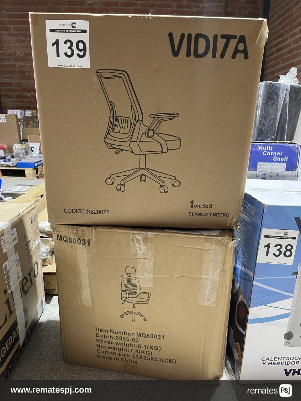 SILLAS PARA OFICINA GIRATORIA Y APOLLA BRAZOS