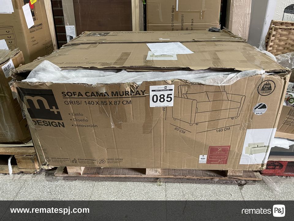 SOFA CAMA MURRAY 140X85X87Â GRIS