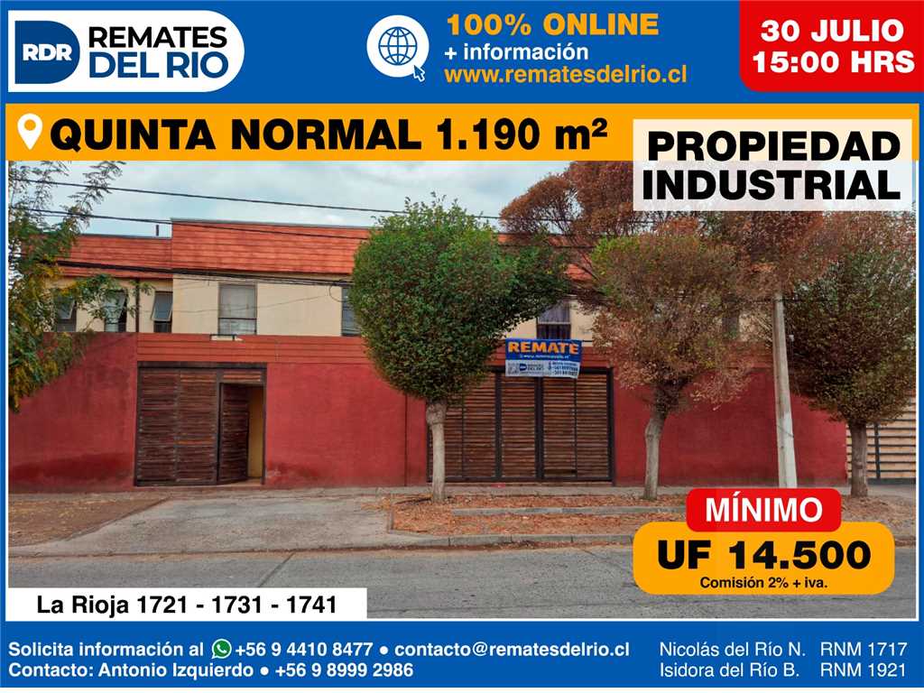 Rioja 1721, 1731 y 1741, Quinta Normal