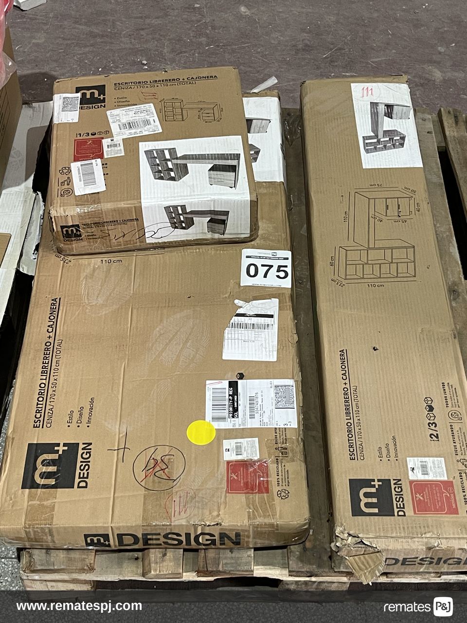 ESCRIT110X50X75 LIBRER2N Y CAJON2C CENIZ