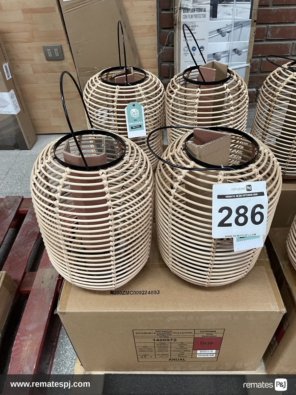 Faroles fibra natural 26x35 cm Cotidiana