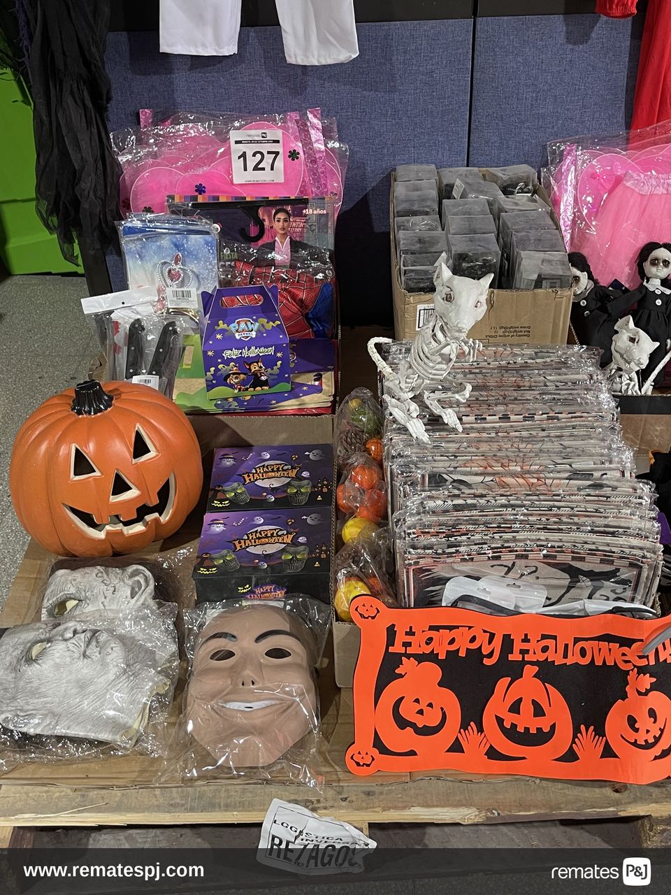 PALLET VARIEDAD DE ARTICULOS PARA HALLOWEEN