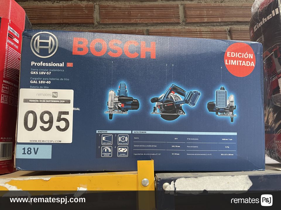 SIERRA CIRCULAR INALAMBRICA BOSCH