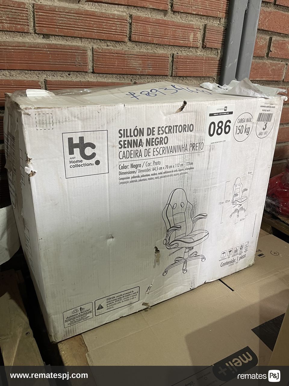 SILLON DE ESCRITORIO SENNA NEGRO