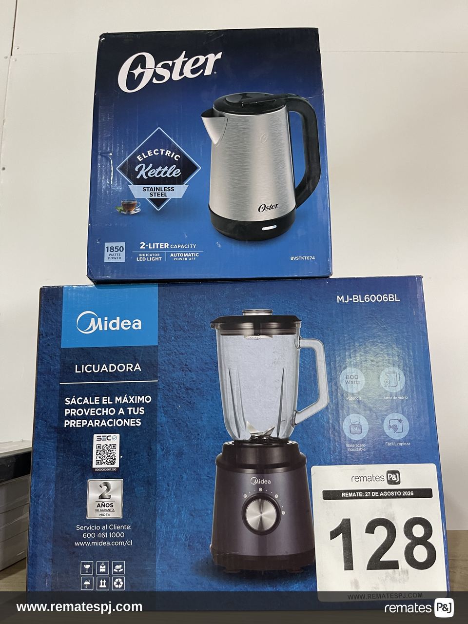 HERVIDOR ELECTRICO Oster + LICUADORA MIDEA meli