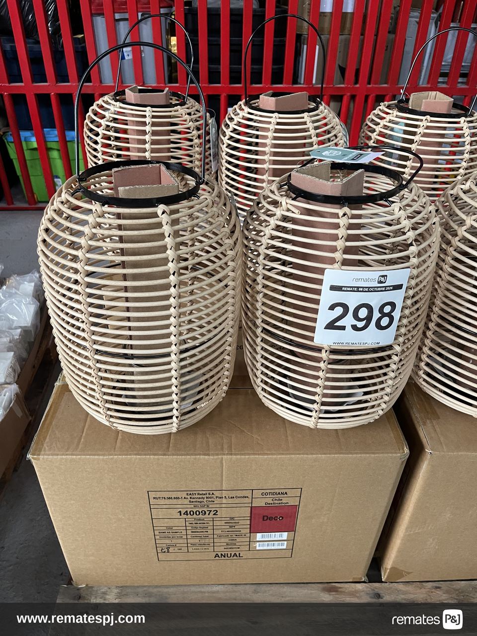 Faroles fibra natural 26x35 cm Cotidiana