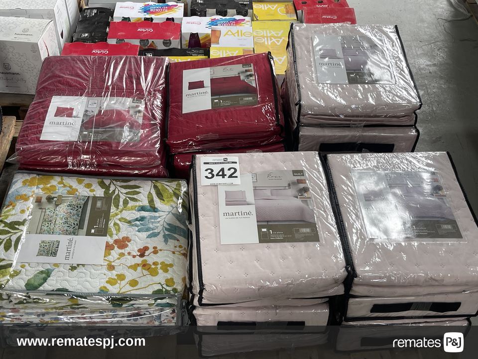 Pallet cubrecamas y Quilts Martiné - Varios colores y diseños