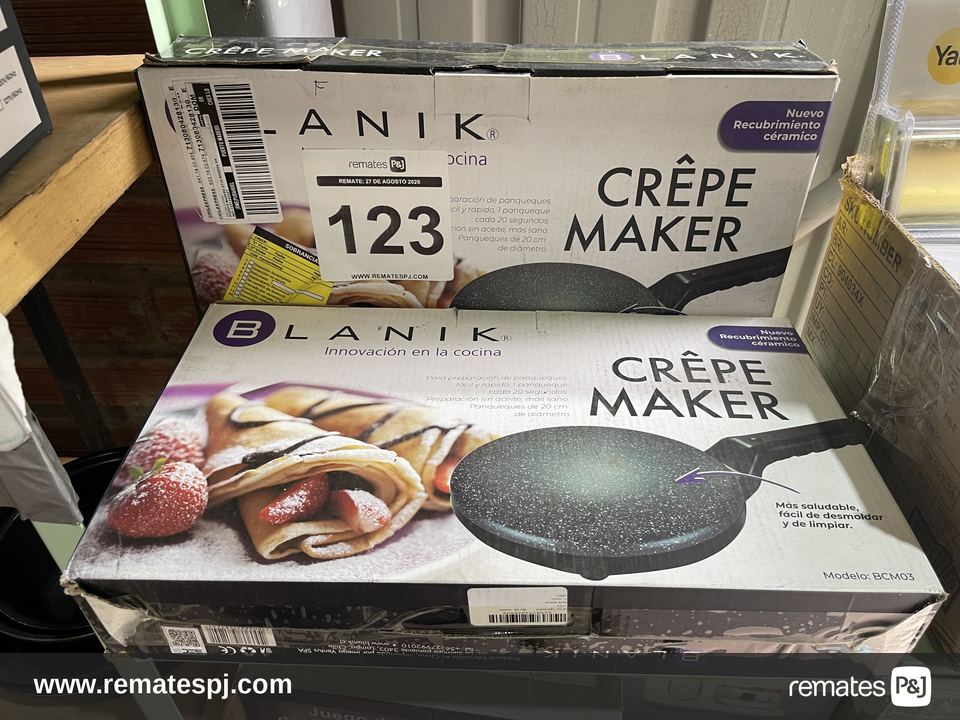 Máquina para Crepes Blanik BCM03 Antiadherente 20 Cm 800W Blanik