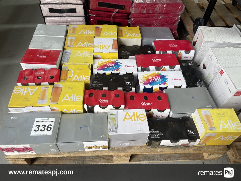 Pallet variedad de vasos