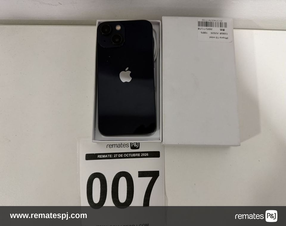 Apple iPhone 13 mini 128GB Medianoche Reacondicionado