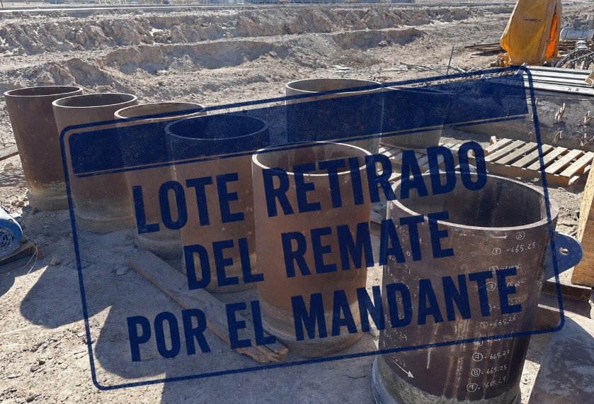 lote retirado del remate por el mandante